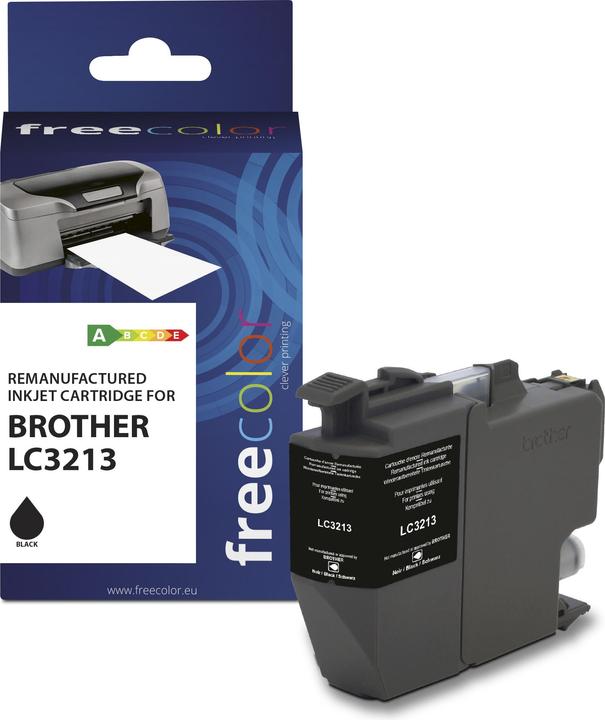 Actual product image Freecolor Cartridge Brother LC3213 black remanufactured (FC)