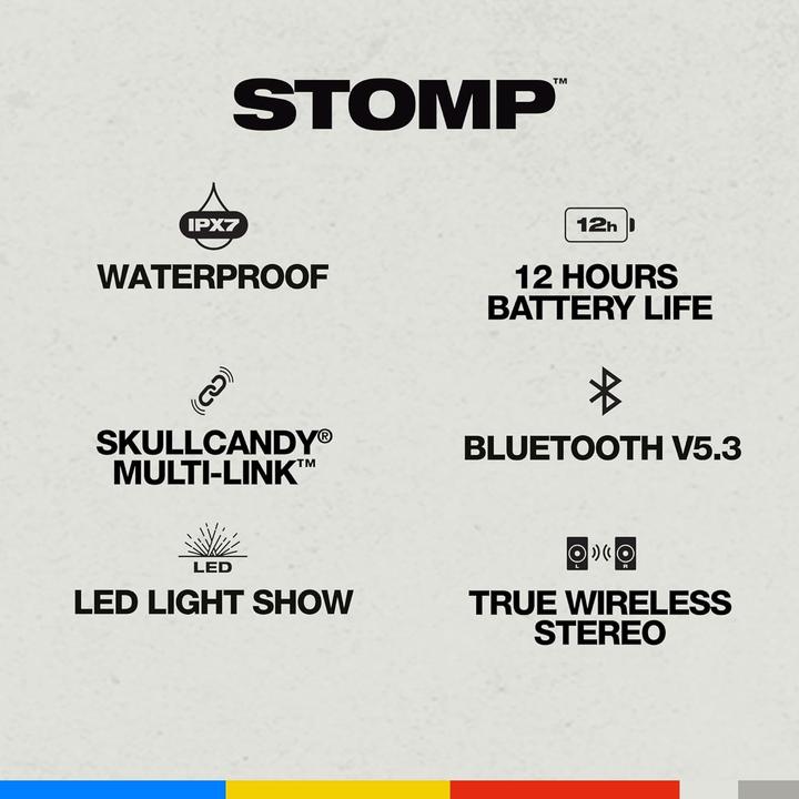 Actual product image Skullcandy Stomp Wireless Party Speaker Black (12 h)