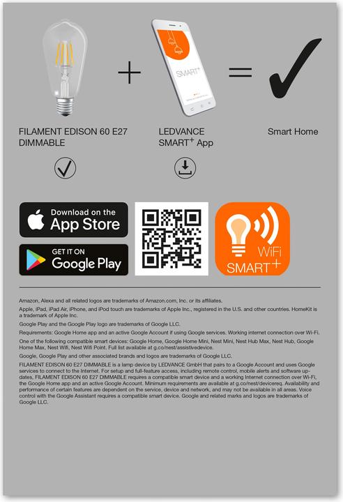 Image du produit Ledvance transparent (E27, 6 W, 806 lm, 1 x, E)