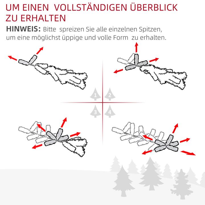 Actual product image Homcom Christmas tree (120 cm)