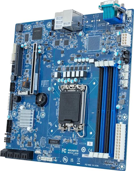 Image du produit Gigabyte Płyta główna MX34-BS0(MR) 1x LGA1700 Intel Xeon E-24XX C262 (4x DIMM 8x SATA 1xM.2 2x1Gb (LGA 1700, mATX)