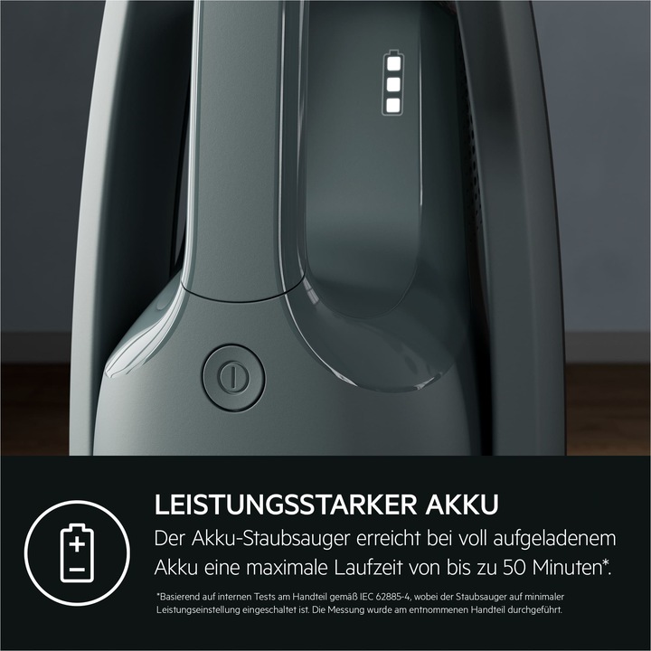 Actual product image AEG steelstofzuiger 21.6v ocean green
