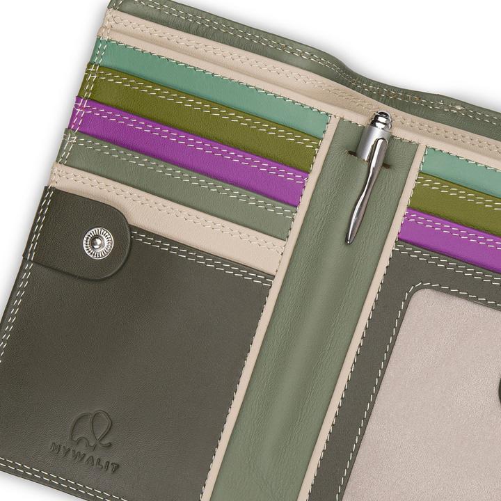 Actual product image Mywalit Geldbörse RFID Schutz Leder 8 cm