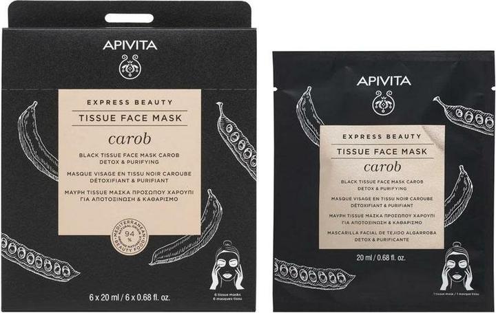 Produktbild Apivita Carob Sheet Mask 20ml (20 ml)