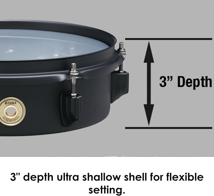 Actual product image Tama BST83MBK Metalworks Mini Tymp Snare 8x3 Inch (Acoustic drum)