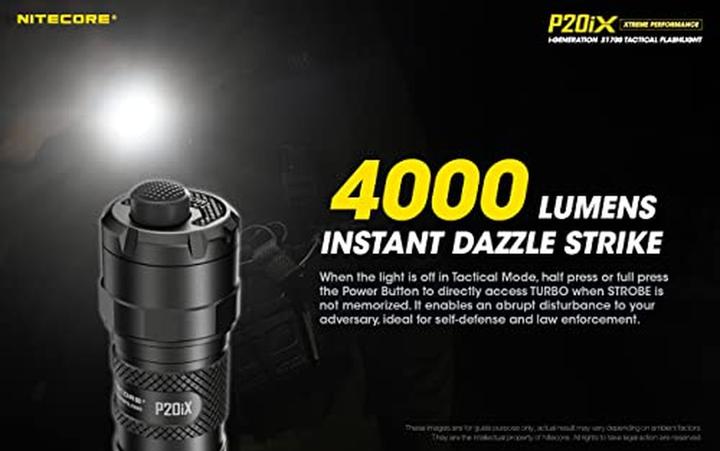 Immagine prodotto Nitecore P20iX - 4000 lumen (14 cm, 4000 lm)