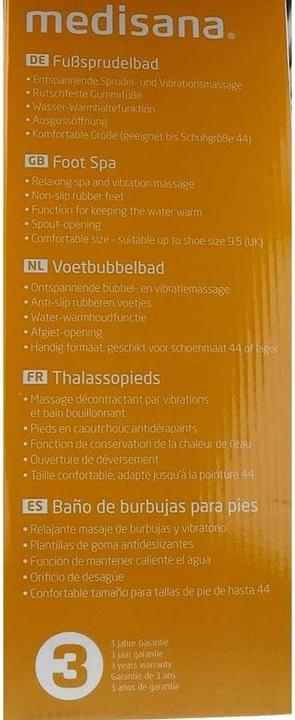Actual product image Medisana Fusssprudelbad FS881
