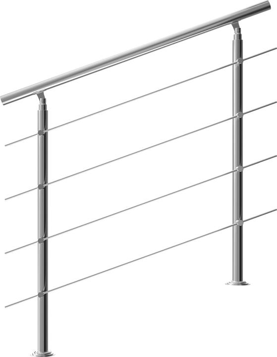 Monzana Rampe d’escalier (Acier inoxydable)