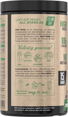 Actual product image All Stars Vegan Protein (390G can) (Nougat, Chocolate, 1 x, 400 g)