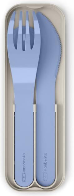 Produktbild Monbento Cutlery Set for Lunch Box MB Pocket Infinity - 3 Pieces Fork Knife Spoon - Flatware Set for Work/Sch (3 Stk., Besteck Set)