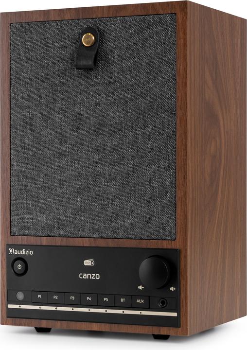 Immagine prodotto Audizio Canzo Internetradio - WiFi radio boekenplank model - Met DAB+, FM en Bluetooth (DAB, DAB, FM, Web radio, Bluetooth, WiFi)