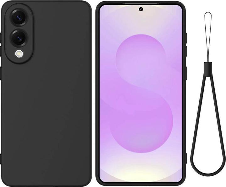 Cover-Discount Galaxy S25 Edge - Silikon Gummi Hülle mit Riemen (Samsung Galaxy S25 Edge)