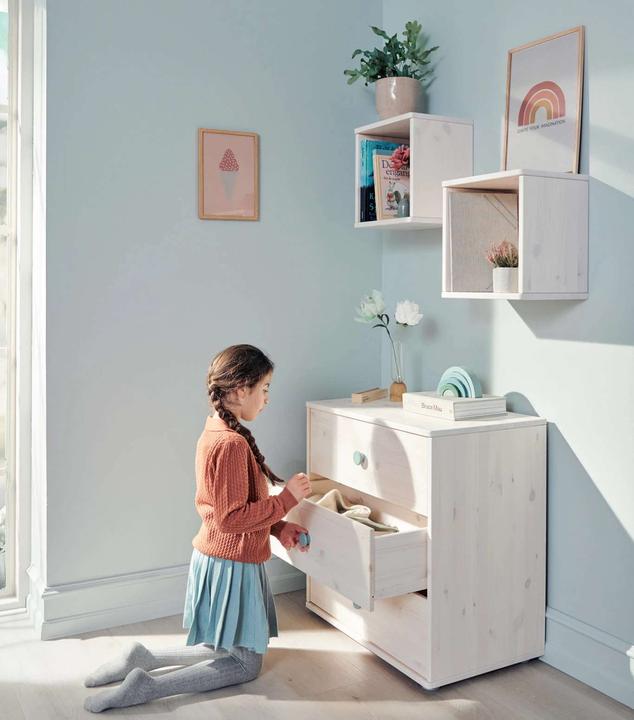 Image du produit Flexa Commode Classic avec 3 tiroirs (72.54 x 44.50 x 74.50 cm)