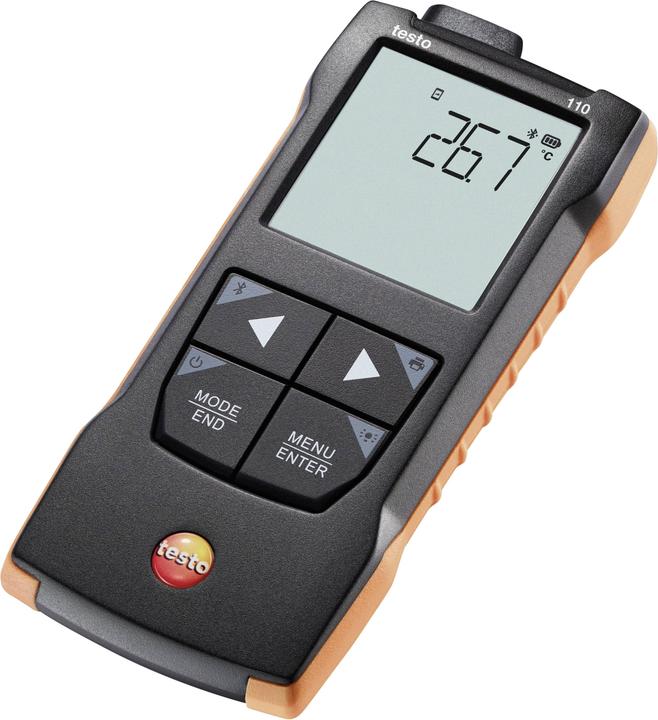 Actual product image Testo 110 Temperature measuring instrument -200 - +800 °C Sensor type NTC, Pt100 (Temperature measuring device)