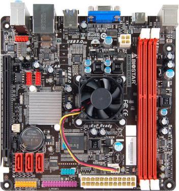 Produktbild Biostar A68I-350, AMD E-350 mit HD 6310, Mini-ITX (BGA 413, AMD A68M, Mini-ITX)
