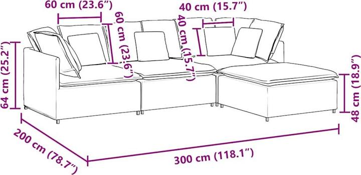 Produktbild VidaXL Raoul (Modular Sofa)