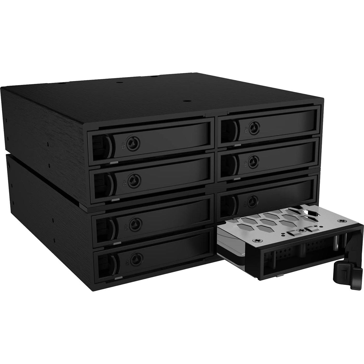 Icy Box IB-2281MSK Backplane Backplane fuer 8x 6,35cm 2,5 zoll ...