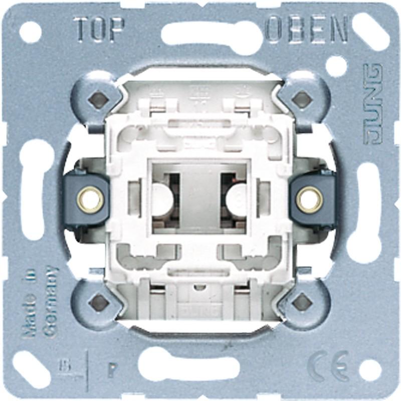 JUNG 506EU Interruttore a bilanciere universale off/changeover, Pulsante + Interruttore