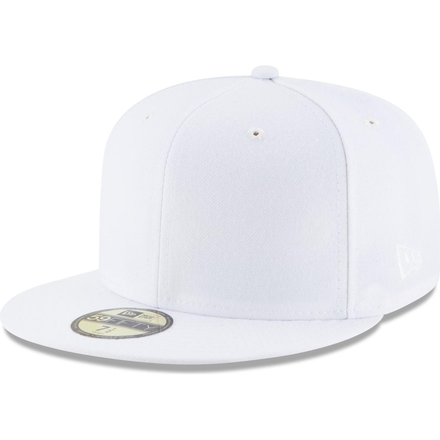 New Era, Herren, Cap, 59Fifty Fitted Cap - ESSENTIAL weiss - 7 1/8, Weiss, (7 1/8)