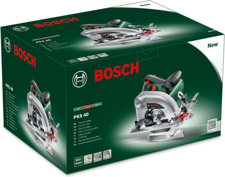 Produktbild Bosch Home & Garden Handkreissäge PKS 40, mit Kreissägeblatt Optiline Wood