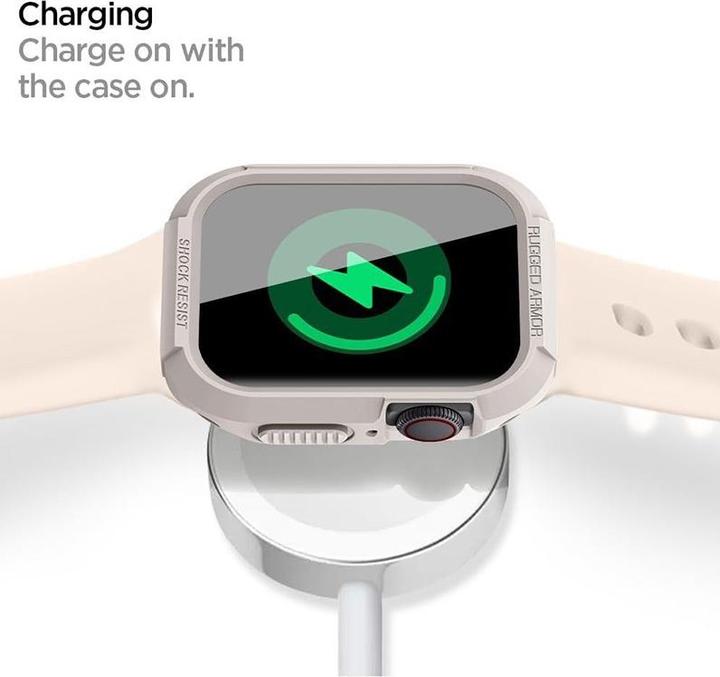 Actual product image Spigen Apple Watch 9/SE RugArm Dune Bg