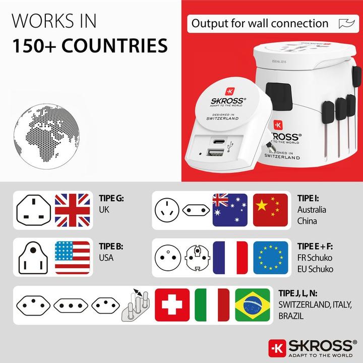 Actual product image Skross PRO+ USB AC30PD