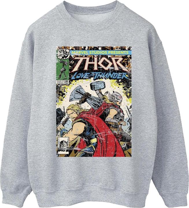 Image du produit - Sweat THOR LOVE AND THUNDER VINTAGE POSTER - Homme (XXL)