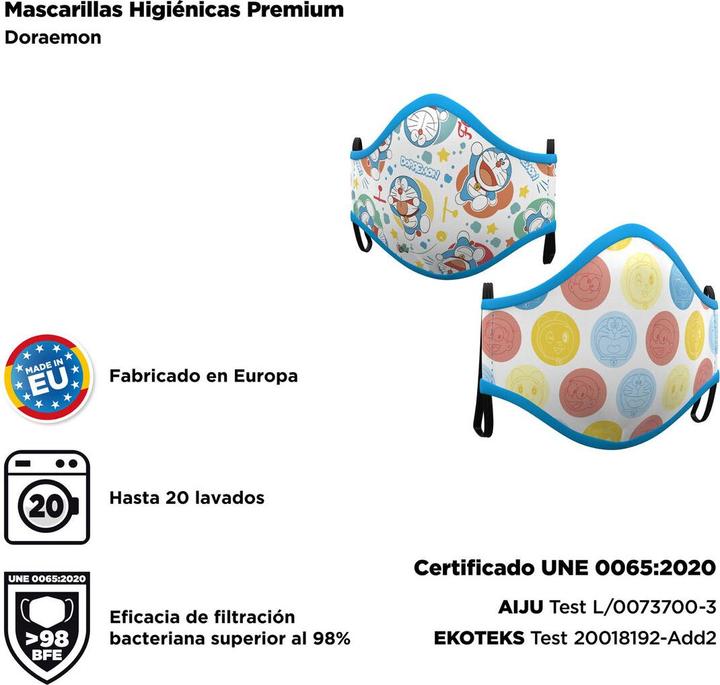 Produktbild My Other Me Hygienische Maske 2 Stück Doraemon (2 x)