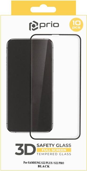 Immagine prodotto prio 10x 3D screen protector in vetro per Samsung S22+ nero (10 pz., Samsung Galaxy S22+)