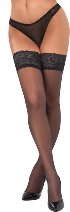 Actual product image Cottelli Collection Hold-ups black 2 (S)