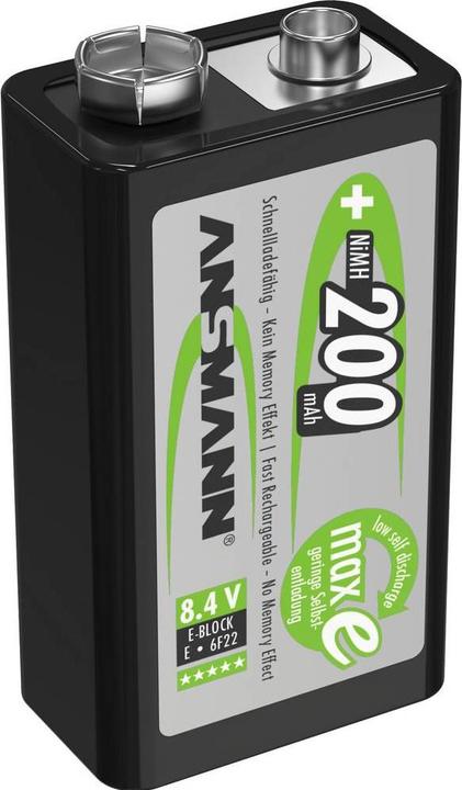 Produktbild Ansmann E-Block (1 Stk., 9V Block, 200 mAh)