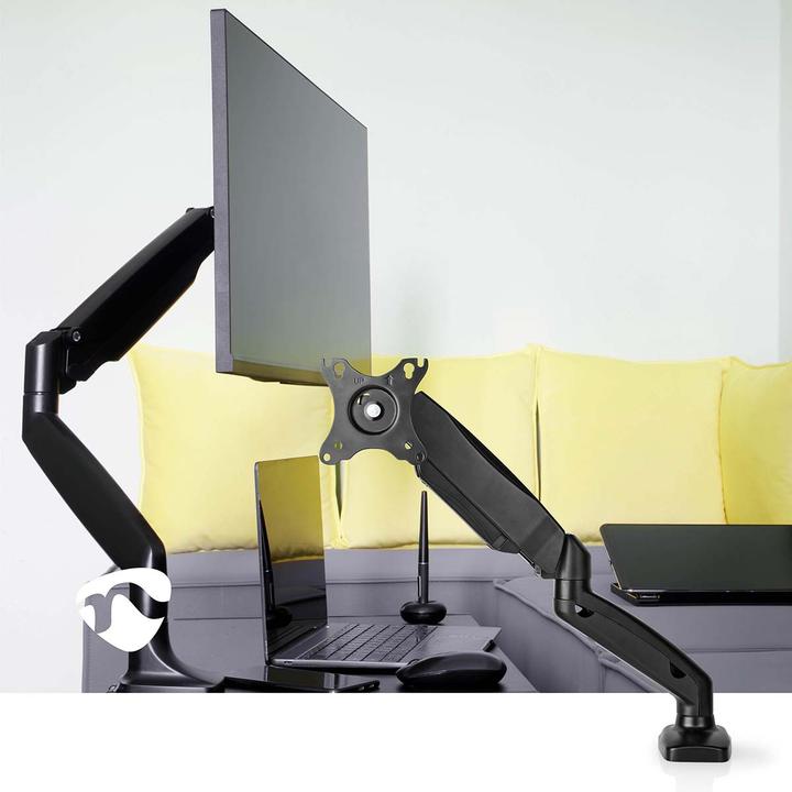 Actual product image Nedis Desk Monitor Holder | Gas Spring | 1 Screen(s) | 15 - 32 " | 75x75 / 100x100 | Vol (Table, 32")