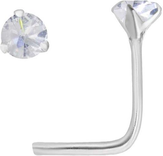 Bijouteria Nasenpiercing (Silber 925, Kristall)