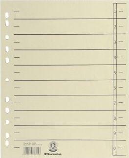 Soennecken Trennblätter 1496 DIN A4 180g RC Karton ch 100 St./Pack.