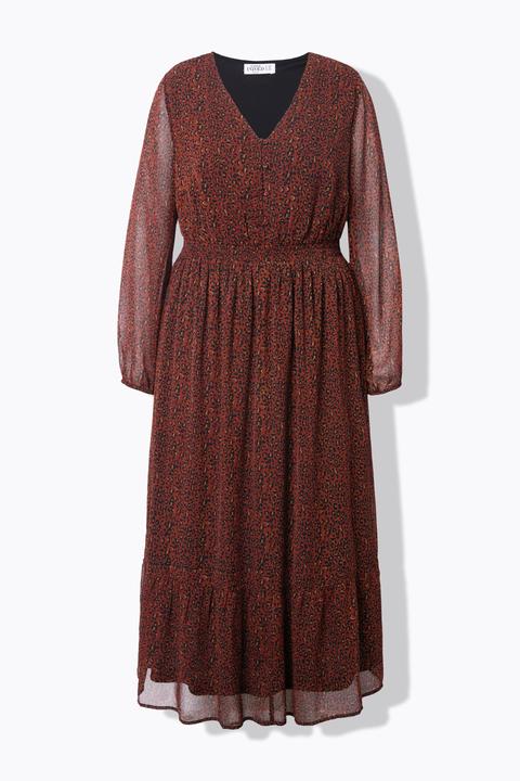 Actual product image Studio Untold Leopard Print Button Front Dress (46, 48)