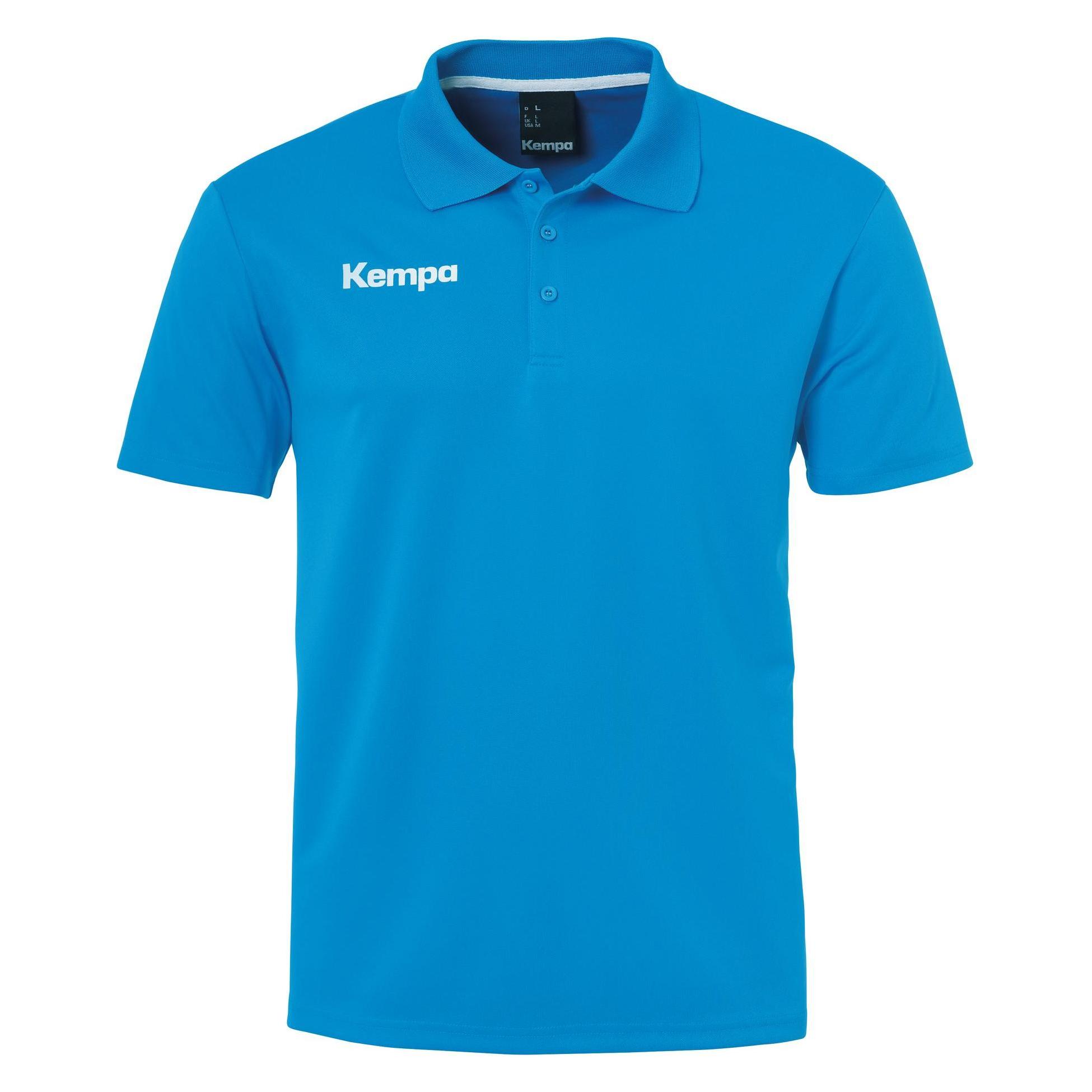 Kempa, Herren, Sportshirt, Poly Polo Shirt (M), Blau, M
