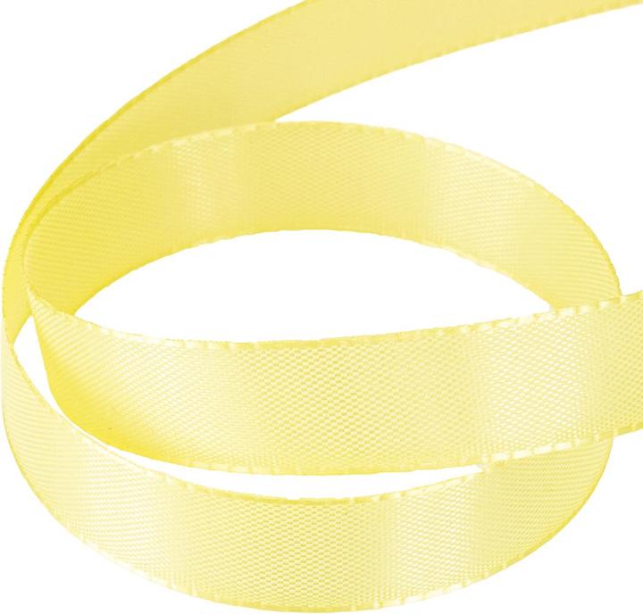 Image du produit Goldina Ruban cadeau Taftband, 15 millimètres x 50 mètres, jaune clair