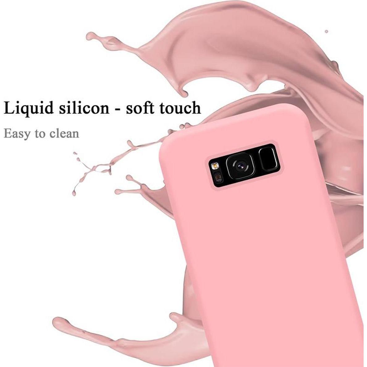 Thumbnail - Cadorabo TPU Liquid Silicone Case Cover (Samsung Galaxy S8+), Smartphone Hülle, Rosa