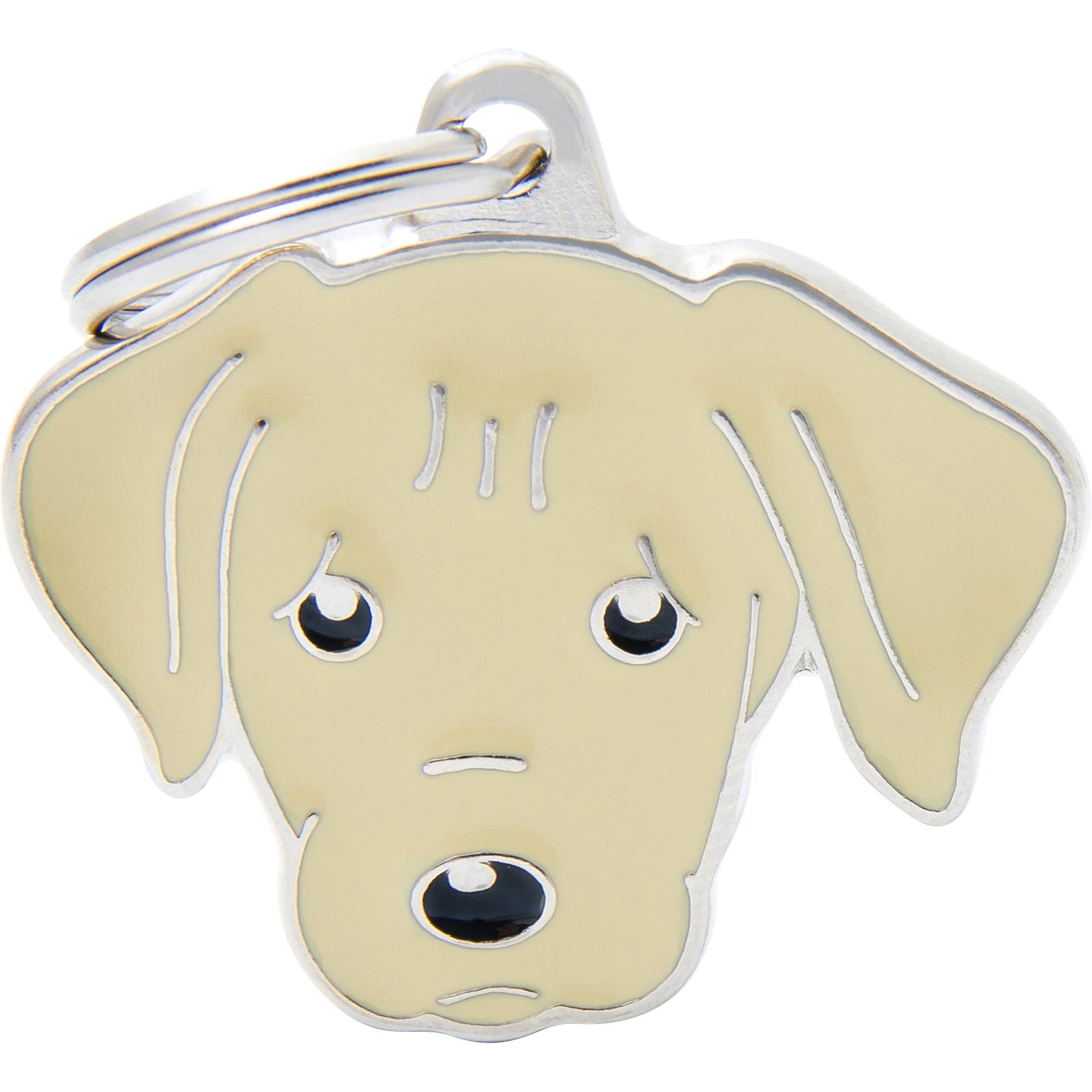 Myfamily Amici di MyFa tegn, Labrador retriever, beige (Cane), Collare + Guinzaglio