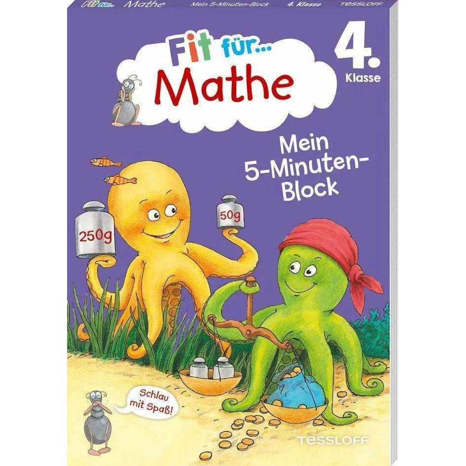 Fit für Mathe 4. Klasse. Mein 5-Minuten-Block, Schulbücher von Werner Zenker