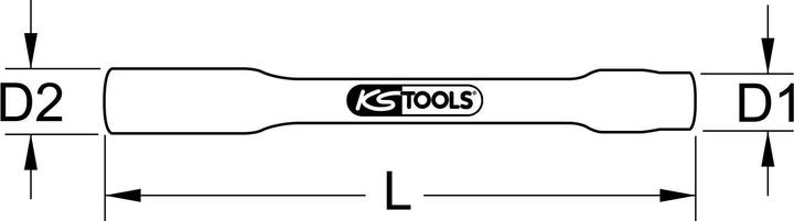 Actual product image KS Tools 1/2" socket with protective insulation (30 mm)