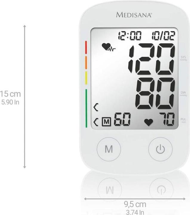 Image du produit Medisana BU 584 connect Tensiomètre à bras grand brassard 23-43 cm (Tensiomètre à bras)