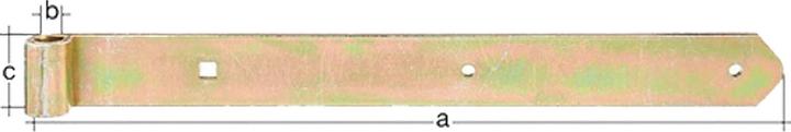 Actual product image GAH Hinge strip
