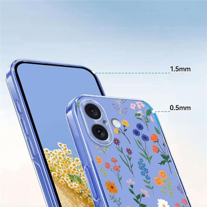 Immagine prodotto Cover-Discount iPhone 17 - Silikon Gummi Hülle Blumen (Apple iPhone 17)
