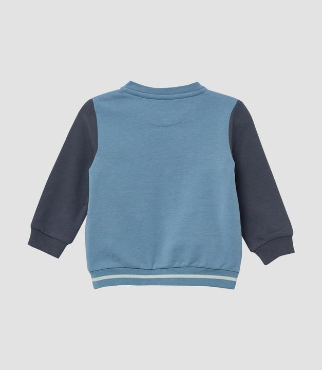 Produktbild s.Oliver Sweatshirt Jacke Lässige Sweatjacke im College-Look mit Patch (62)