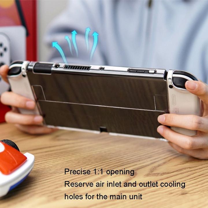 Actual product image König Design Protective cover for Nintendo Switch OLED Case Cover 360 degree Case Transparent New (Switch OLED)