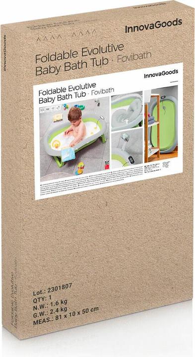 Actual product image InnovaGoods Foldable baby bathtub