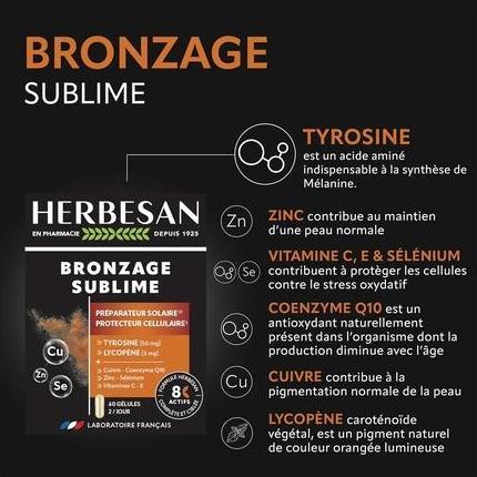 Actual product image Herbesan Sublime Tan Preparer and Cell Protector