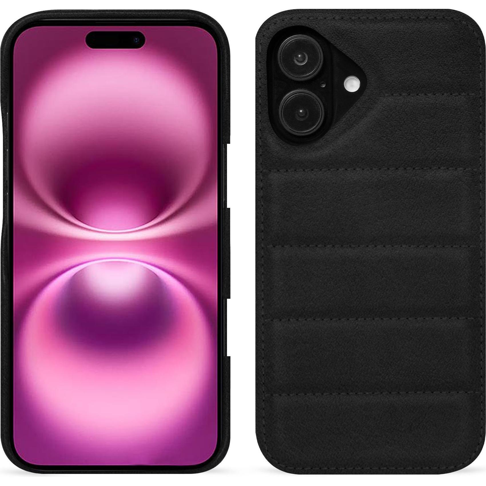 Noreve Lederschutzhülle (Apple iPhone 16 Plus), Smartphone Hülle, Schwarz