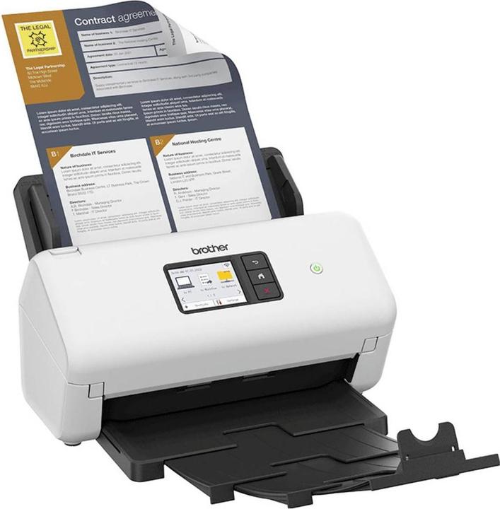 Image du produit Brother ADS-4550W Scanner 35 ipm R/V (Ethernet, USB, Wi-Fi Direct, WLAN)